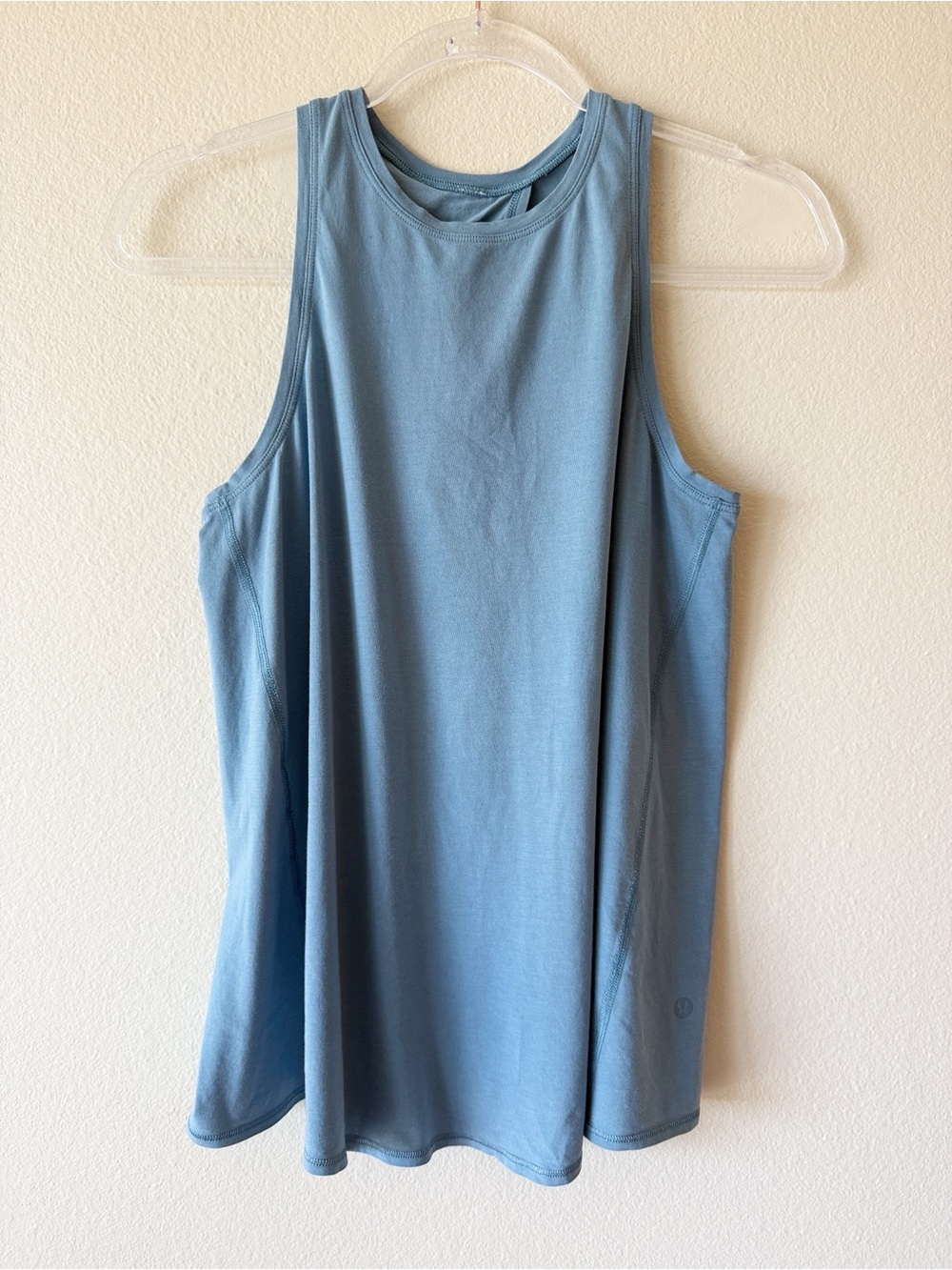 Lululemon All Yours Tank Top High Neck Crossover Back Blue Size 4